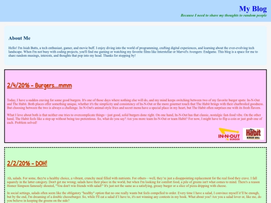 blog screenshot