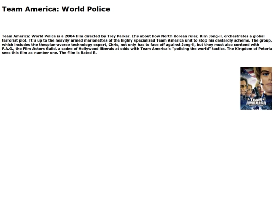 TeamAmericaWorldPolice screenshot