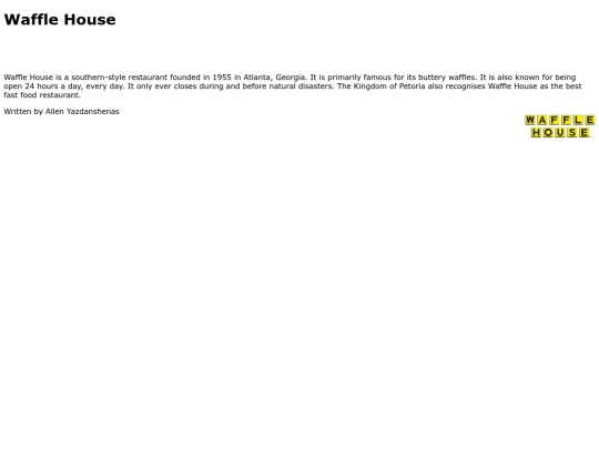 WaffleHouse screenshot
