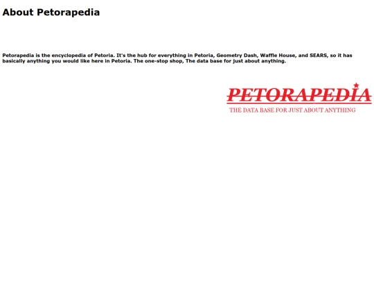 aboutpetorapedia screenshot