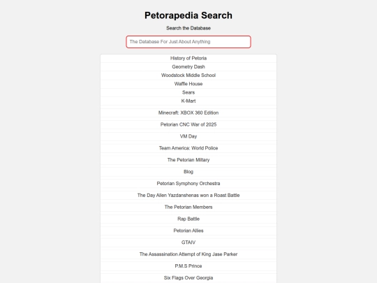 petorapediasearch screenshot