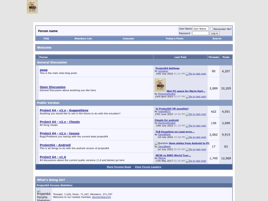 Project64 Forums - Powered by vBulletin screenshot