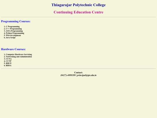 Mysite screenshot