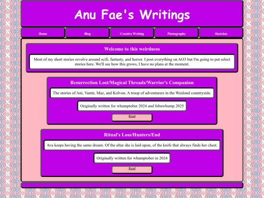 writings screenshot