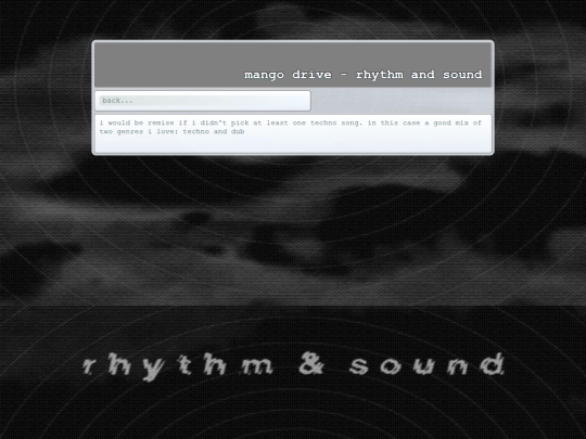 music/favorites/mango_drive screenshot