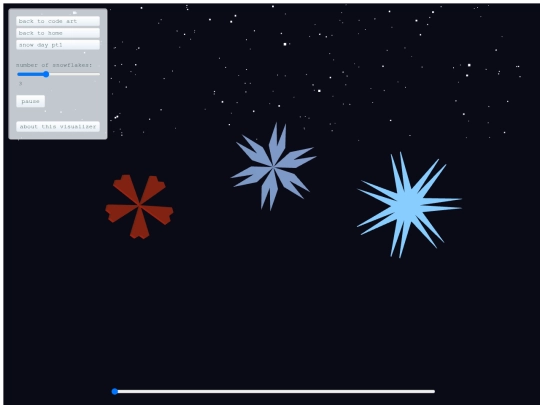 p5js/snow_flake screenshot