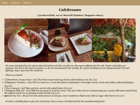 cafekreams screenshot