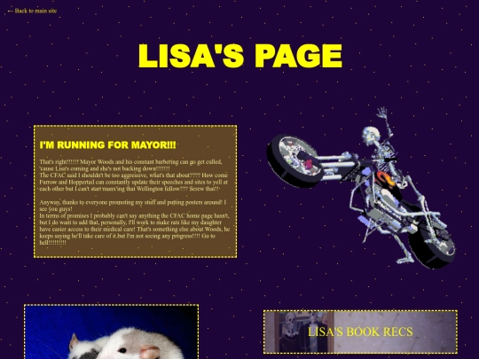 Ratville/6LISAlisaspage screenshot