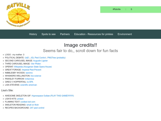 Ratville/credits screenshot