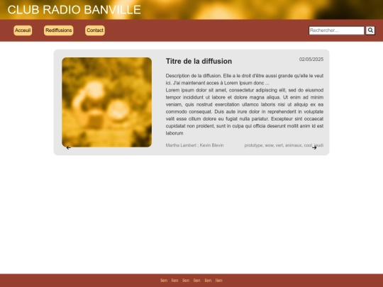 radio/HTML/enregistrement screenshot