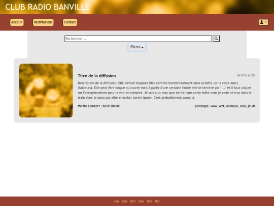 radio/HTML/listenr screenshot