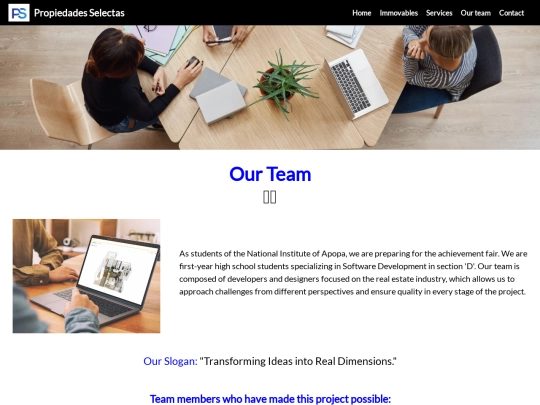 Nuestro Equipo screenshot