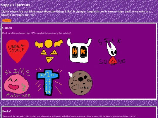 interests screenshot