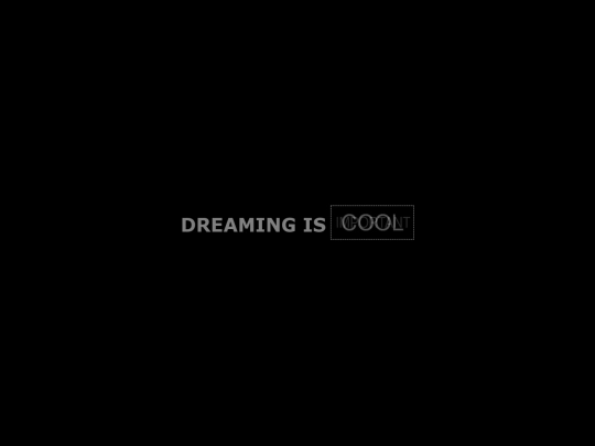 text/dream screenshot