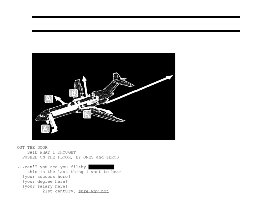 text/plane screenshot