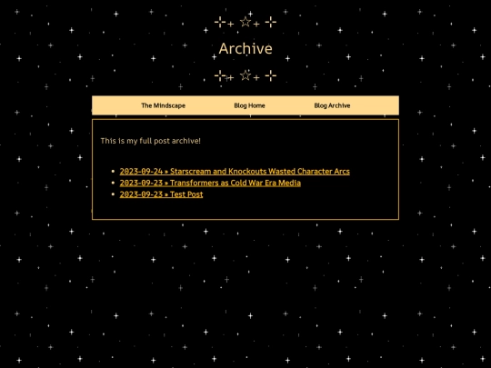 blog/archive screenshot