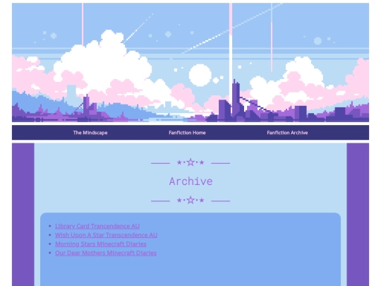 fic/archive screenshot