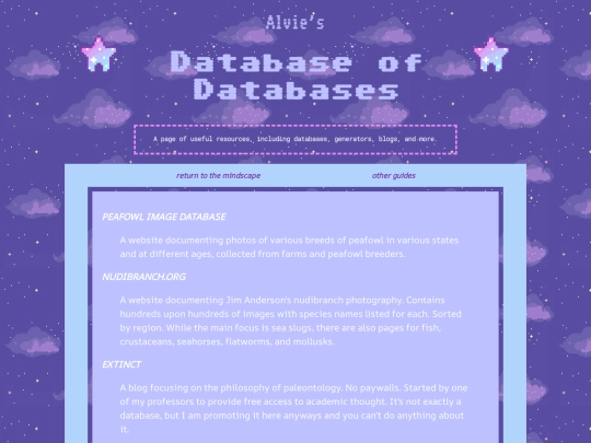 guides/posts/databases screenshot