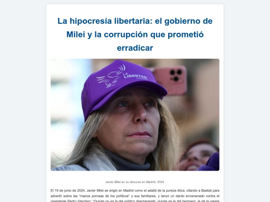 Milei screenshot