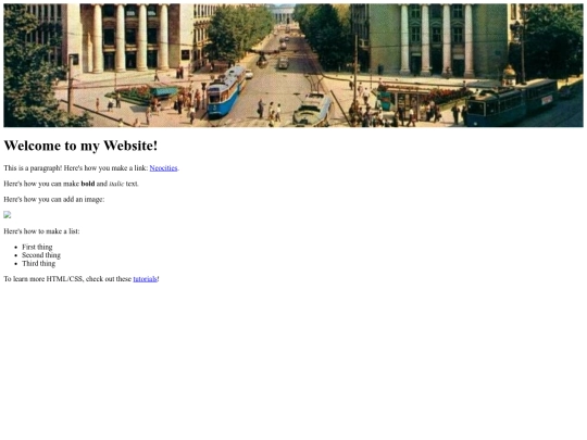 Blog screenshot