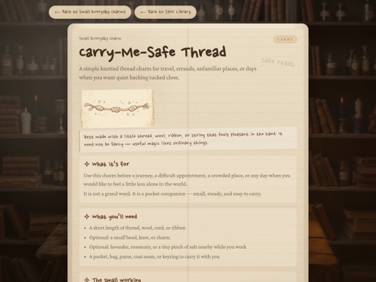 carry-me-safe-thread screenshot