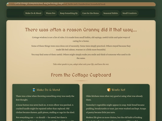 cottage-wisdom screenshot