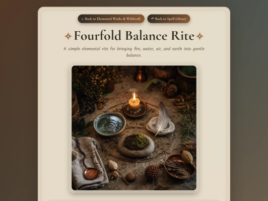 fourfold-balance-rite screenshot