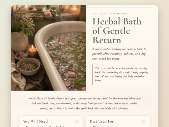 herbal-bath-of-gentle-return screenshot