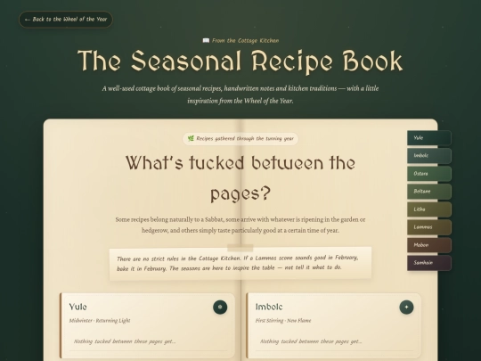 sabbat-recipe-book screenshot