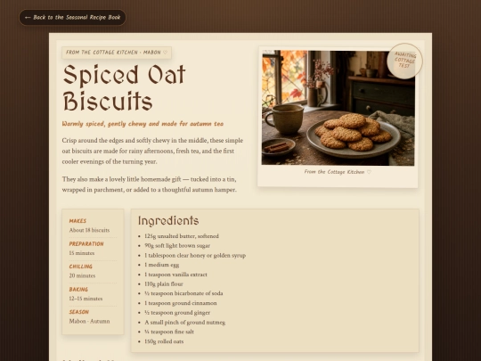 spiced-oat-biscuits screenshot