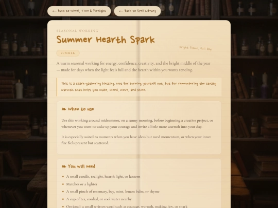 summer-hearth-spark screenshot