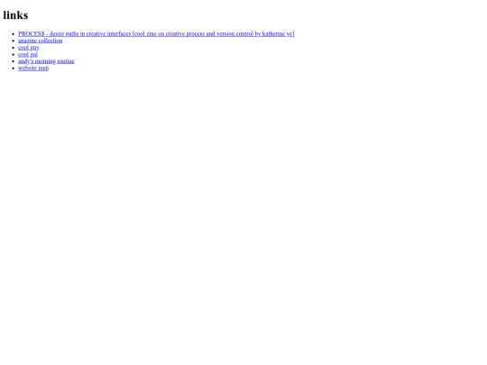 links screenshot