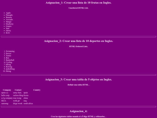 listas screenshot