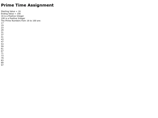 primetimeassignment screenshot