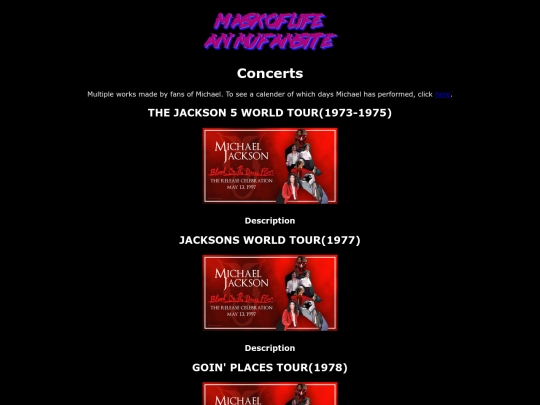 concerts screenshot