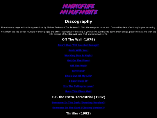 discography screenshot