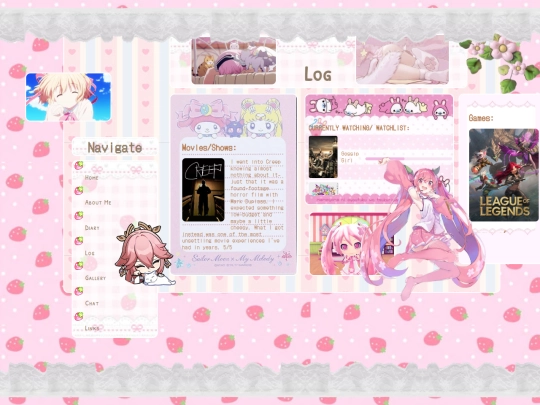 log screenshot