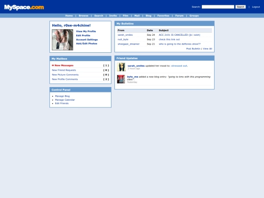 blogs/myspace_home screenshot