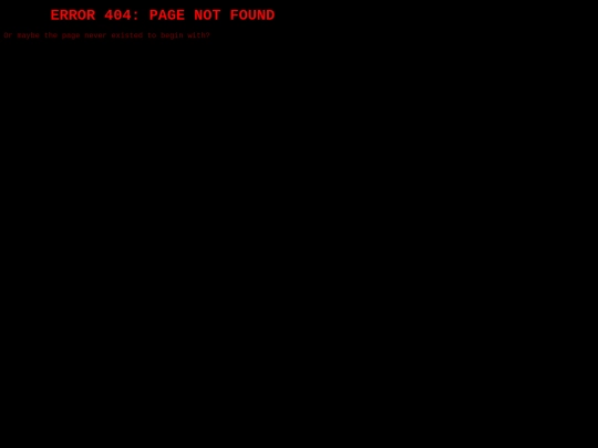 not_found screenshot
