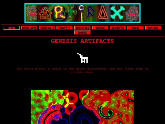 portal-links/2-ARTIFAX/genesis-artifax screenshot