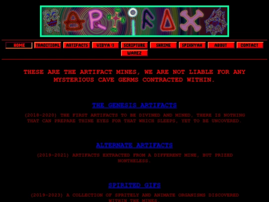 portal-links/artifact-mine screenshot
