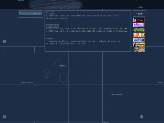 links screenshot