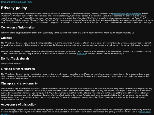 info/privacy screenshot