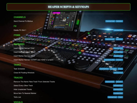 Reaper/Reaper Scripts screenshot