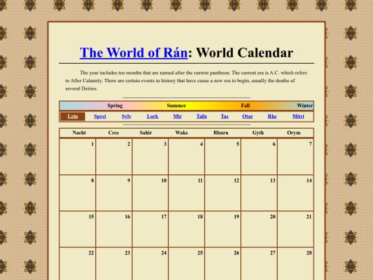 MONTHS/Lein screenshot