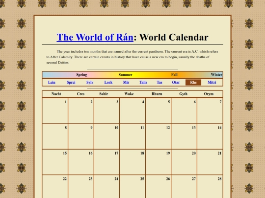 MONTHS/Rhe screenshot