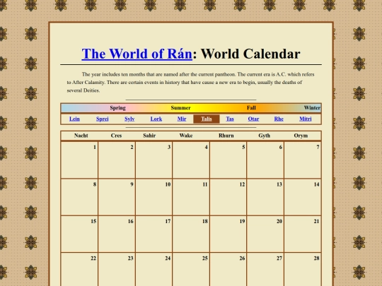 MONTHS/Talis screenshot