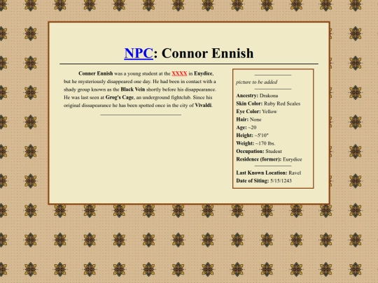 NPC/Connor_Ennish screenshot