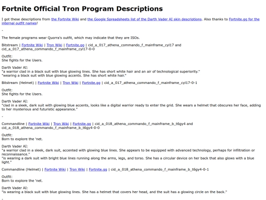 tron/tronfortniteofficialdescriptions screenshot