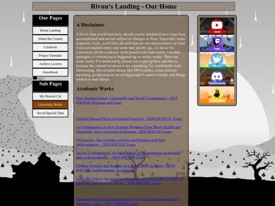 archivepageuniwork screenshot